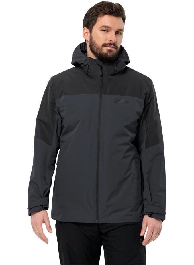 Jack Wolfskin Glaabach 3IN1 JKT M Men's Outdoor Jacket 1115291-6001 Black  - Image 1