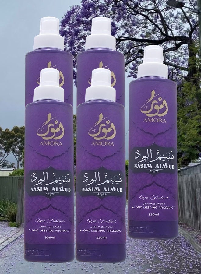 amora 5 Pieces Nasim Alwud Air Freshener 330ml - Image 1