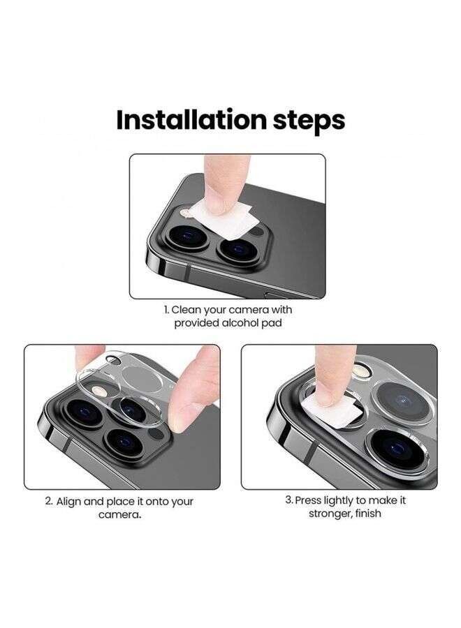 Camera Lens Protector Glass for iPhone 13 Pro Max clear - Image 5