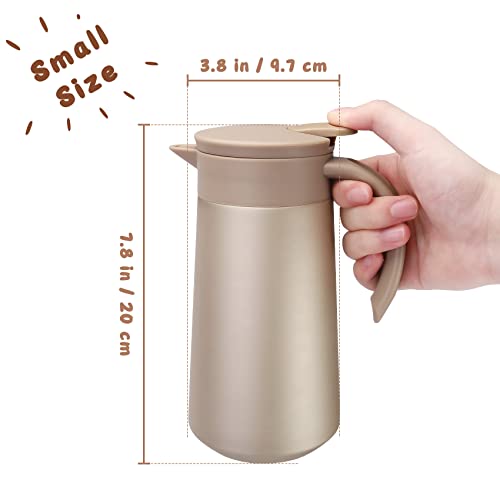 GearRoot 28oz Coffee Carafe Airpot Insulated Coffee Urn Stainless Steel Vacuum Thermal Pot Flask for Coffee, Hot Water, Tea, Hot Beverage - Image 4