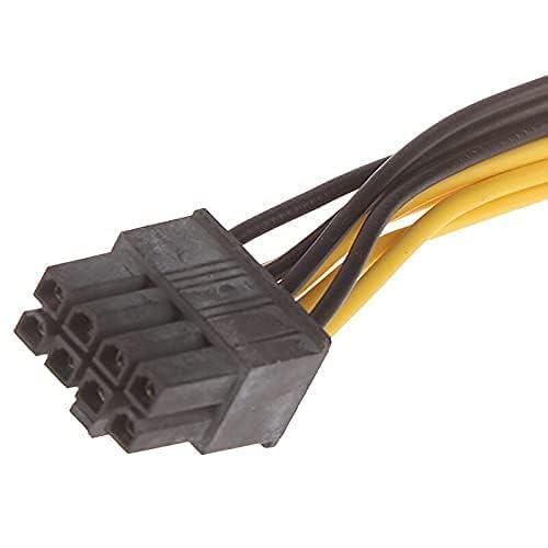 Paruht ATX 4 Pin Male to 8 Pin Female EPS Power Cable Adapter CPU Power Connector, CPU Power Extension Cable 4-Pin to 8-Pin ATX Motherboard, 18CM - Image 5