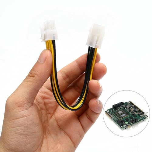 Paruht ATX 4 Pin Male to 8 Pin Female EPS Power Cable Adapter CPU Power Connector, CPU Power Extension Cable 4-Pin to 8-Pin ATX Motherboard, 18CM - Image 4