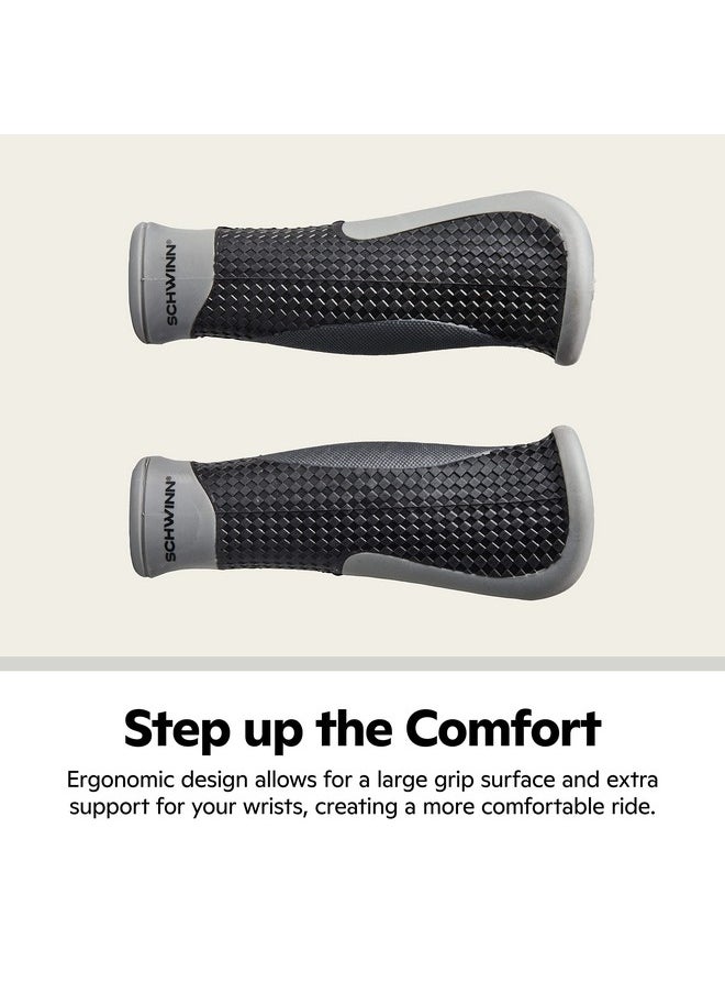 SCHWINN - Ergonomic Tri Layer Gel Comfort Bicycle Grip Black Small - Image 1
