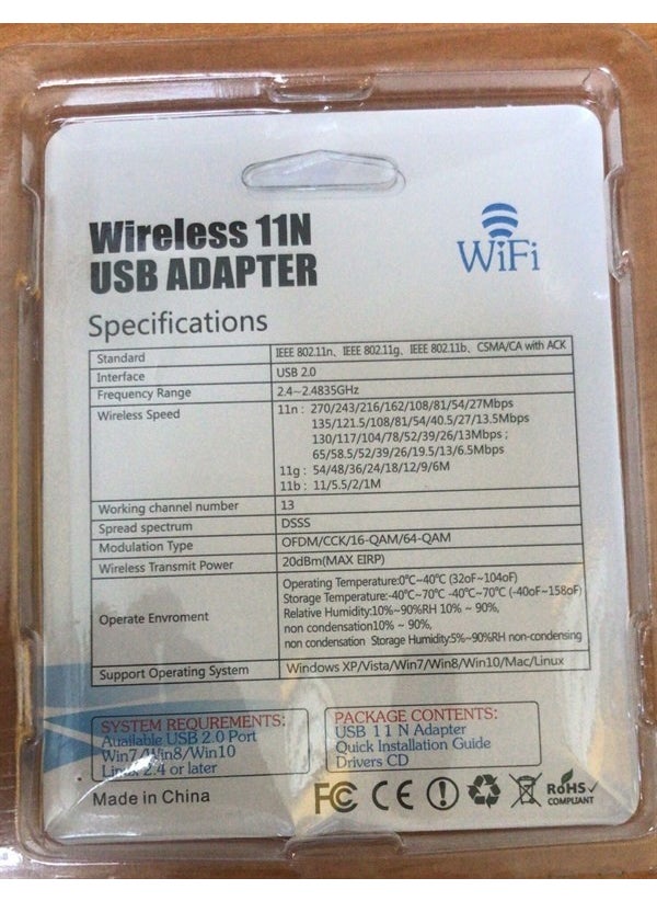 Bolsat - USB Wifi Adapter Plug and Play 300MBPS - Image 1