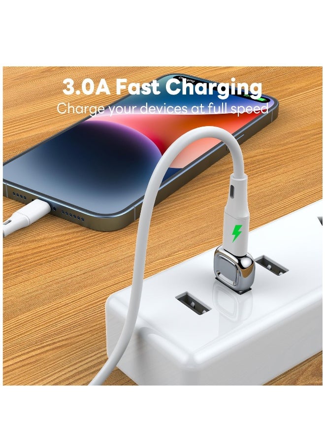 ماركة غير محددة محول USB إلى C حزمة من قطعتين لساعات آبل وآيفون وآيباد إير وسامسونغ جالكسي S23 S22 فضي  - Image 3