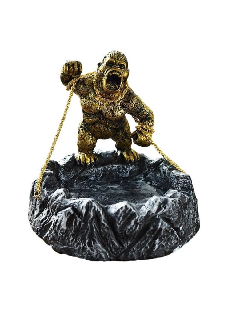 general Gorilla Statue Office Decor, Cool Sculptures and Candy Bowls, Quirky Gifts for Coffee Table Decor, Shelf Decor, Living Room Decoration - Image 1