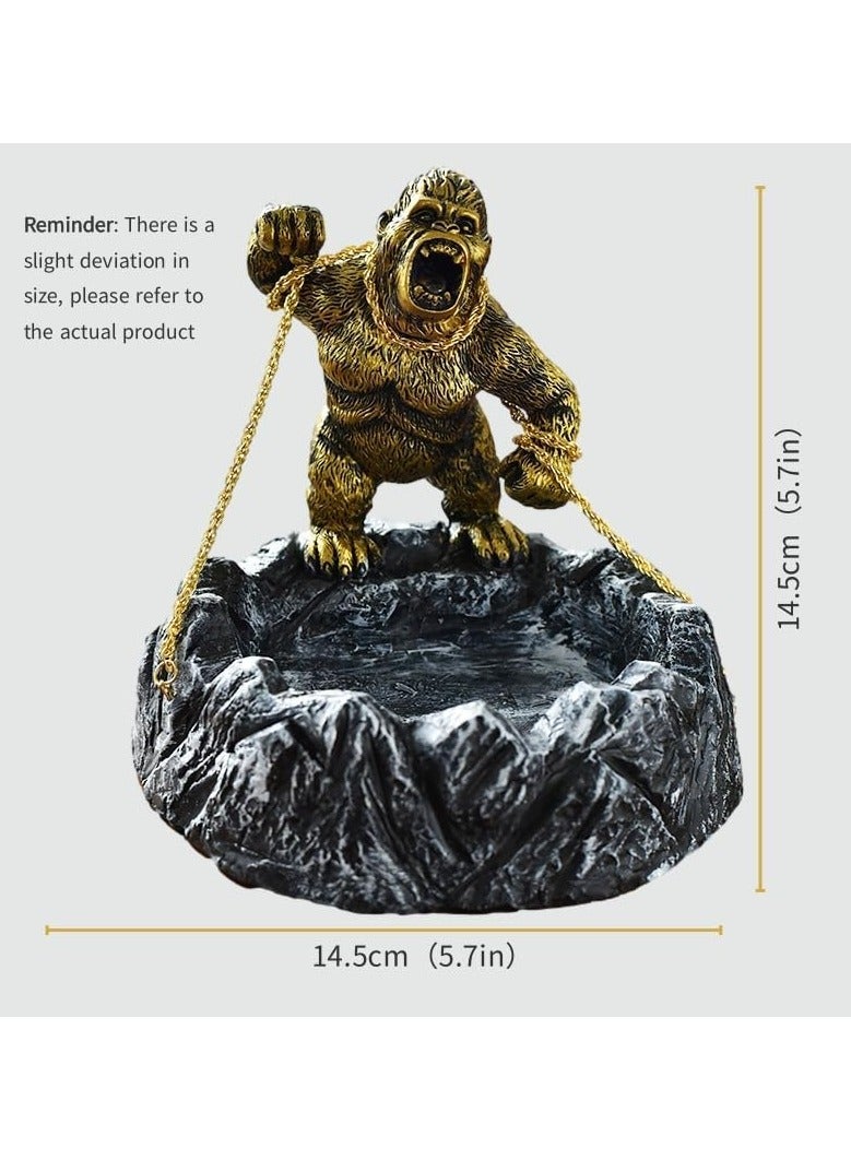 general Gorilla Statue Office Decor, Cool Sculptures and Candy Bowls, Quirky Gifts for Coffee Table Decor, Shelf Decor, Living Room Decoration - Image 2