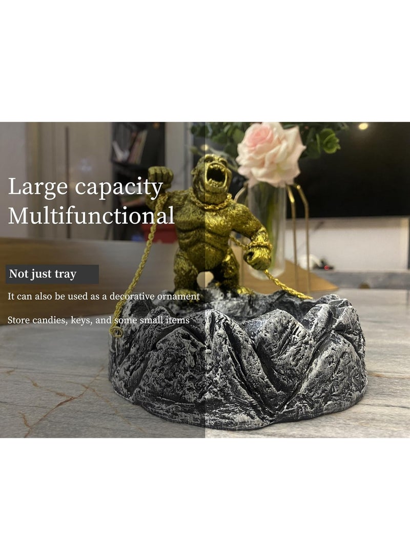 general Gorilla Statue Office Decor, Cool Sculptures and Candy Bowls, Quirky Gifts for Coffee Table Decor, Shelf Decor, Living Room Decoration - Image 4