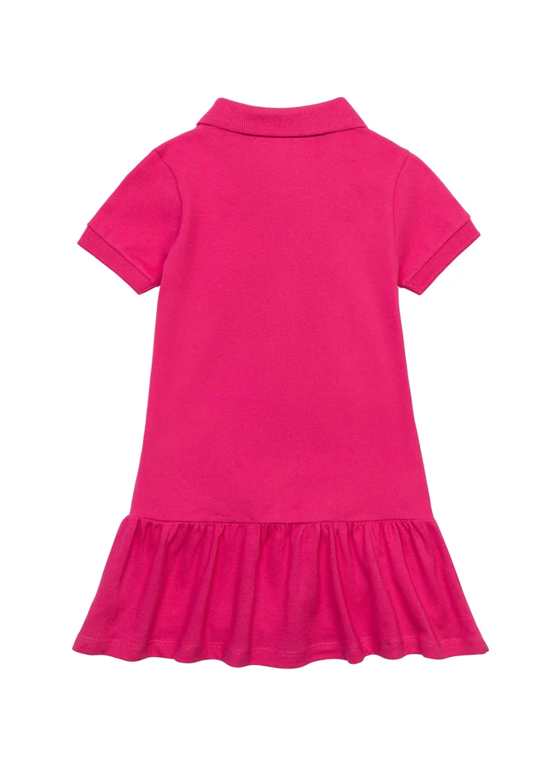 مينوتي Kids Polo dress with a frill