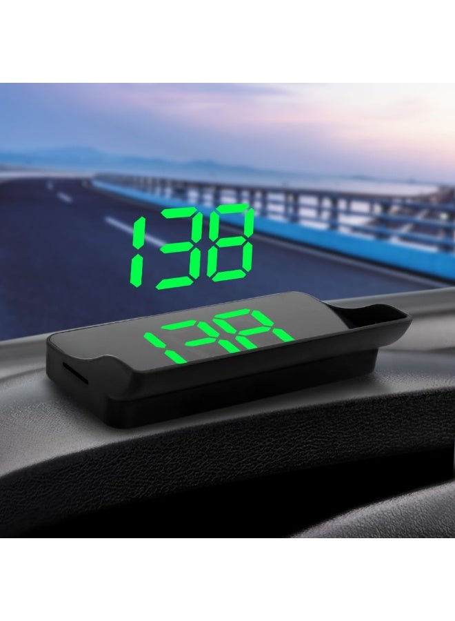 Universal Car HUD Head Up Display GPS Speedometer Digital Speed Display Windshield Projector KM/H Project on Wind Glass for Auto Vehicle Motorcycle Tractor Glof Cart Truck Motorhome - Image 1