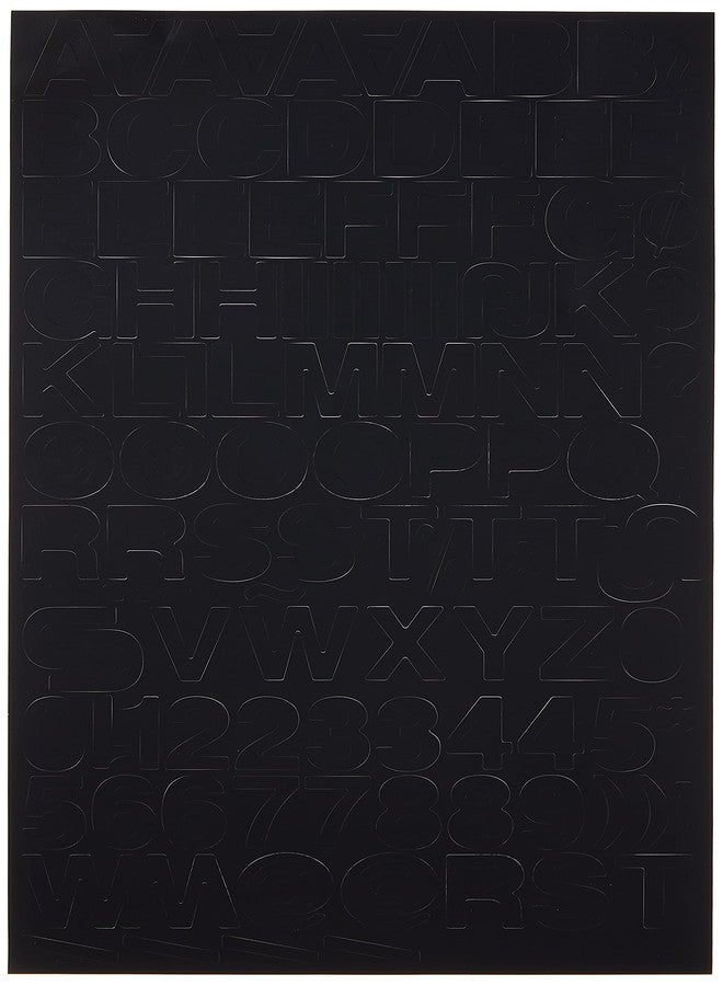 Headline Sign Stick-On Vinyl Letters and Numbers, Black, 1-Inch, Made in USA (31111) - Image 3