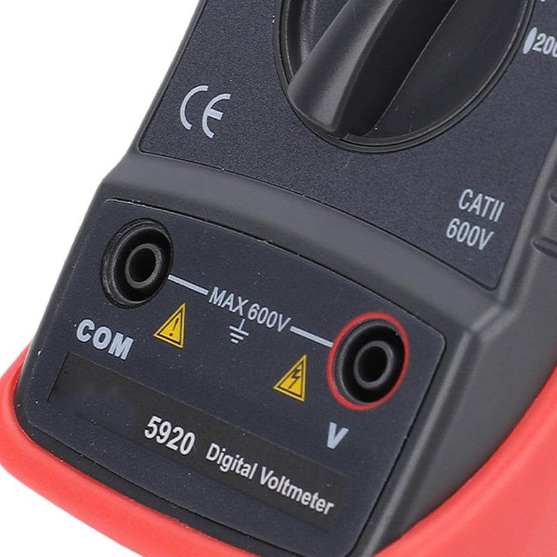AC and DC Voltage Testing Multimeter - Digital Voltmeter (200mV to 600V) - with Backlit LCD Display and Protective Case - Portable Electrical Tester for Diagnostics. - Image 4