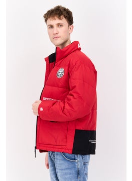 Men Brand Logo Bomber Jacket, Red - pzsku/ZE8E318DF0DF397B5D7D1Z/45/_/1737642086/798f9650-c777-4896-8755-ac384cb91ccc