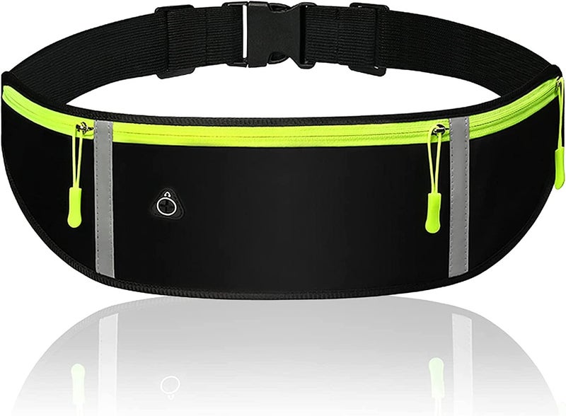 FALONG Waist Bag for Men & Women Water Resistant Running Waist Pack, Running Belt with Large Capacity, Sweat-Proof Adjustable Elastic Strap and Headphone Hole, Ideal for All Mobile Phones - Image 1