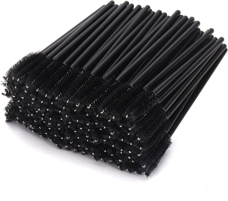 Tbestmax 100 Disposable Eyelash Brush Mascara Wands Spoolies for Eye Lashes Extension Eyebrow - Image 1