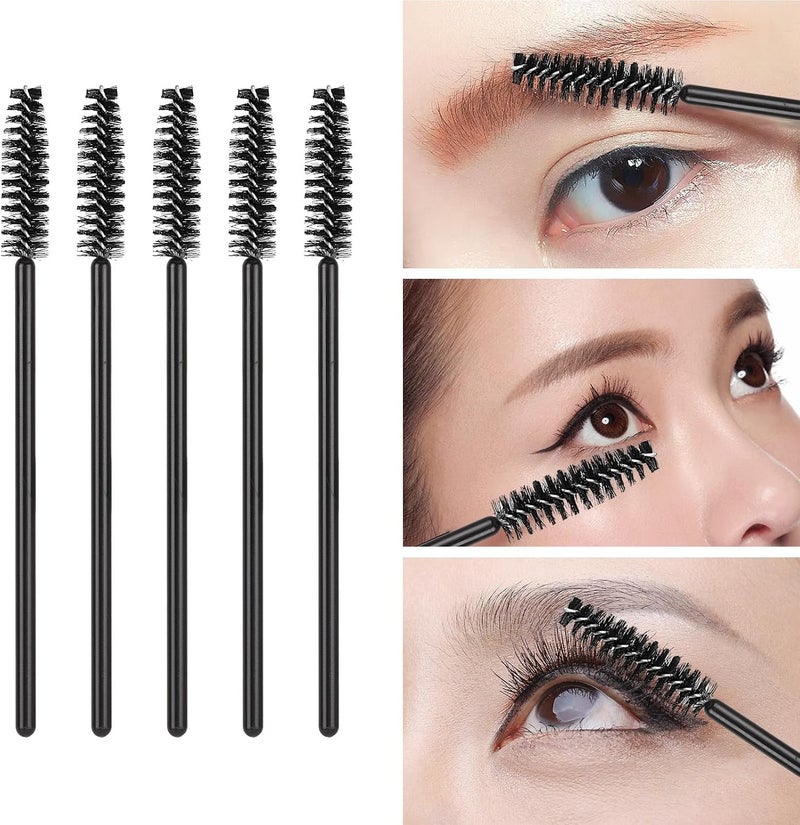 Tbestmax 100 Disposable Eyelash Brush Mascara Wands Spoolies for Eye Lashes Extension Eyebrow - Image 4