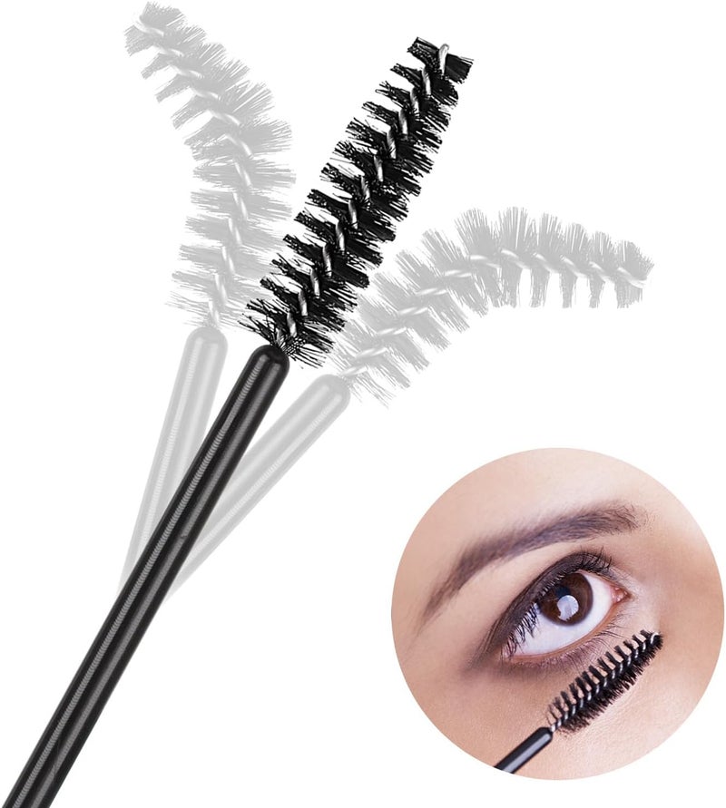 Tbestmax 100 Disposable Eyelash Brush Mascara Wands Spoolies for Eye Lashes Extension Eyebrow - Image 3