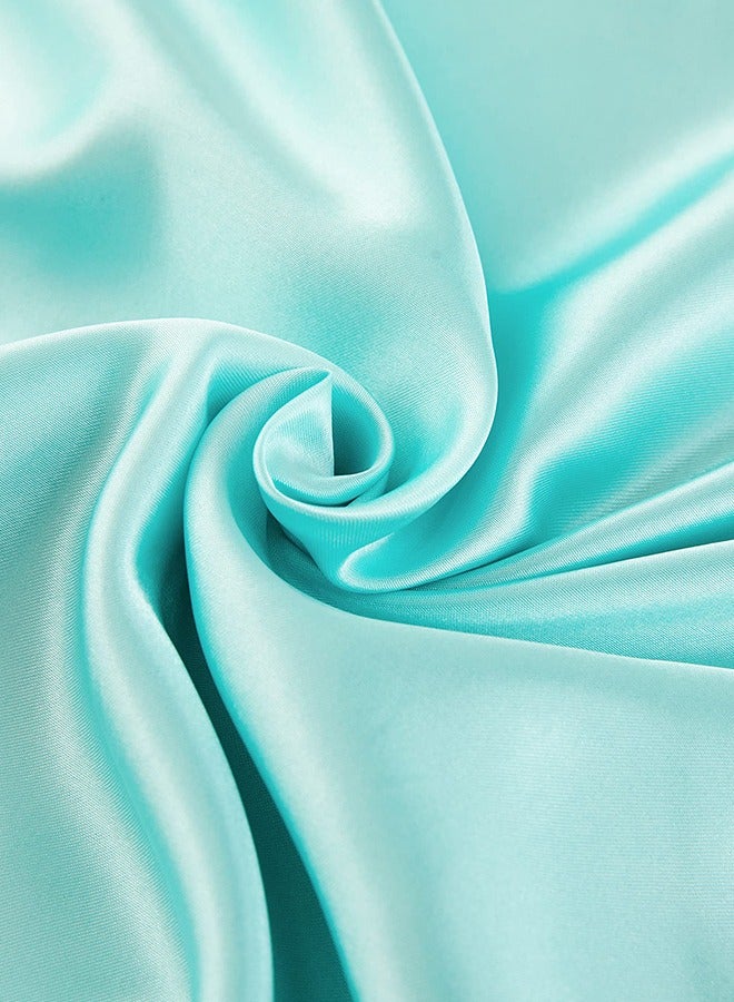 بشكل مختصر غطاء مخدة من الساتان، 2 عبوة أكياس مخدة من الساتان الحرير مقاس 20 بوصة × 30 بوصة للشعر والبشرة غطاء مخدة من الساتان الحرير بحجم الملكة مع إغلاق بمغلف (50 × 75 سم، مريمية) - Image 2