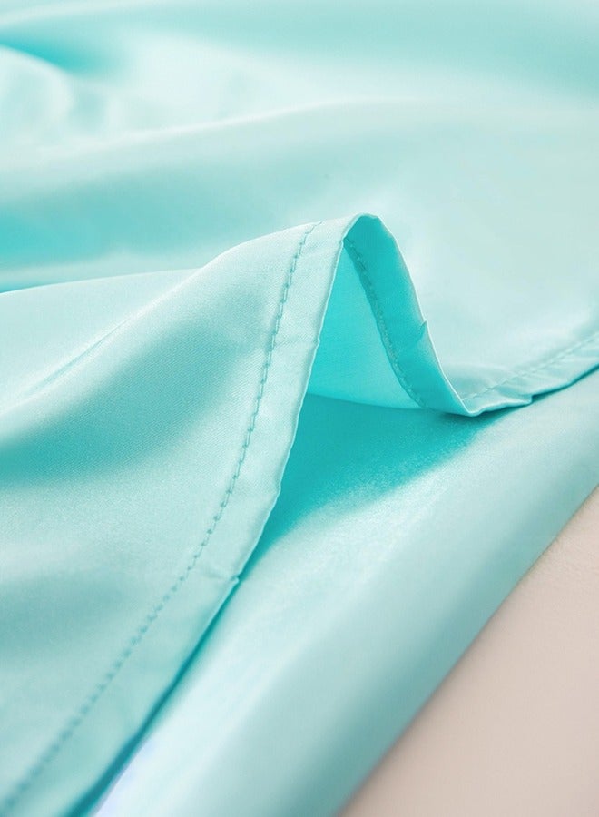 بشكل مختصر غطاء مخدة من الساتان، 2 عبوة أكياس مخدة من الساتان الحرير مقاس 20 بوصة × 30 بوصة للشعر والبشرة غطاء مخدة من الساتان الحرير بحجم الملكة مع إغلاق بمغلف (50 × 75 سم، مريمية) - Image 5