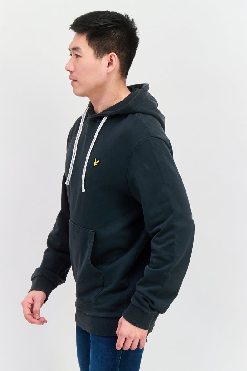Lyle & Scott Men Hoodie Long Sleeve Brand Logo Sweatshirt, Black  - Image 4