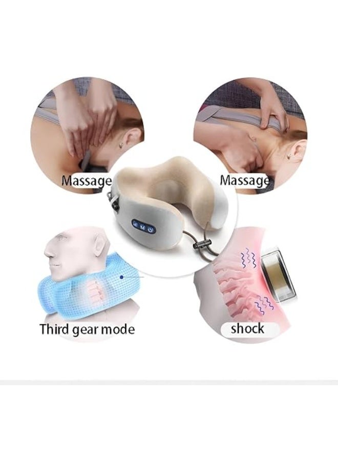 Heating Massage Pillow with Smart Modes, Wireless Neck and Back Massager, Portable Relaxation Cushion for Home, Office and Travel - Image 4