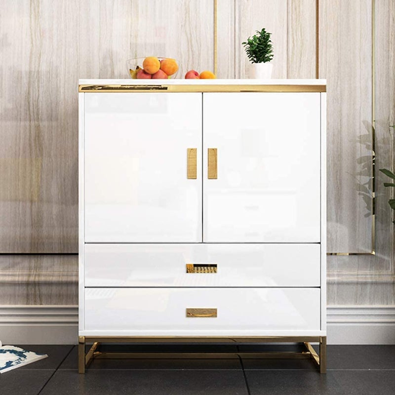 WISDOM WISDOM Waterproof High Gloss Glittery Vinyl Pearl White Self Adhesive Contact Paper for Covering Kitchen Counter Top Cabinet Wardrobe Furniture 60 x 200 cm  - Image 2