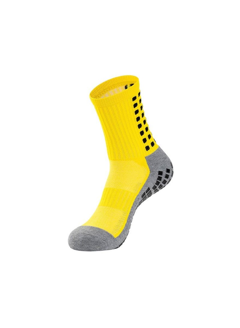 Loquat Anti Slip Mid Calf Sport Socks 