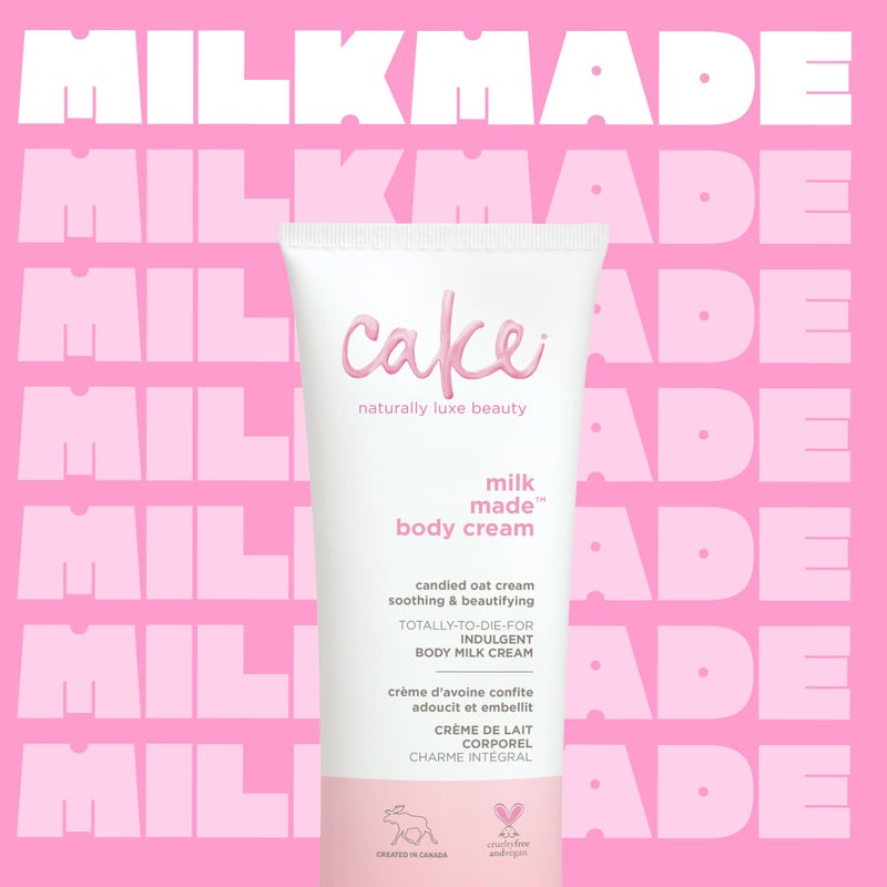 Cake Beauty, Shea Butter Body Cream Body Lotion For Women Dry Skin, Basic, Milk Made Indulgent, 7 Fl Oz - Image 2