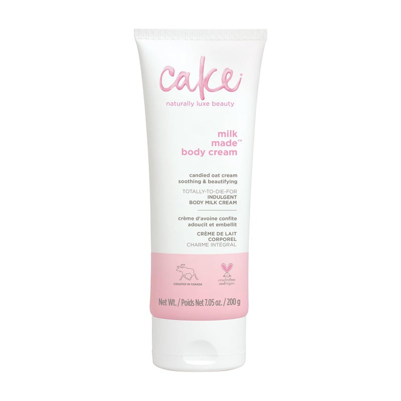 Cake Beauty, Shea Butter Body Cream Body Lotion For Women Dry Skin, Basic, Milk Made Indulgent, 7 Fl Oz - Image 1