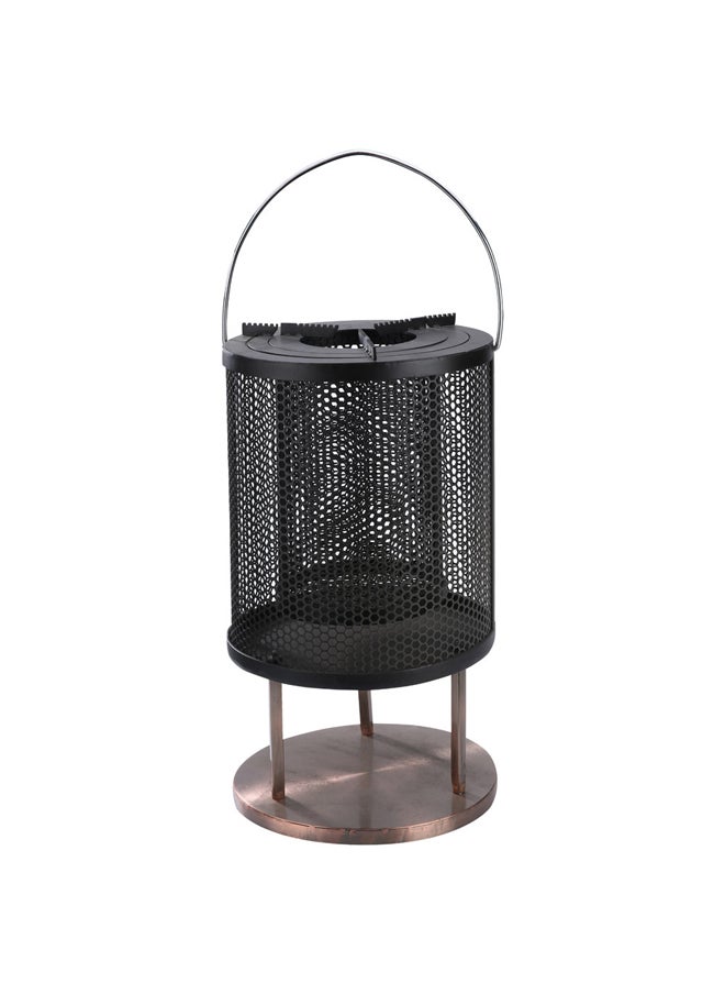 AL SANIDI Charcoal Heater, Wood burning fireplace, Black, Size 29.5*29.5*54.5 Cm  - Image 1