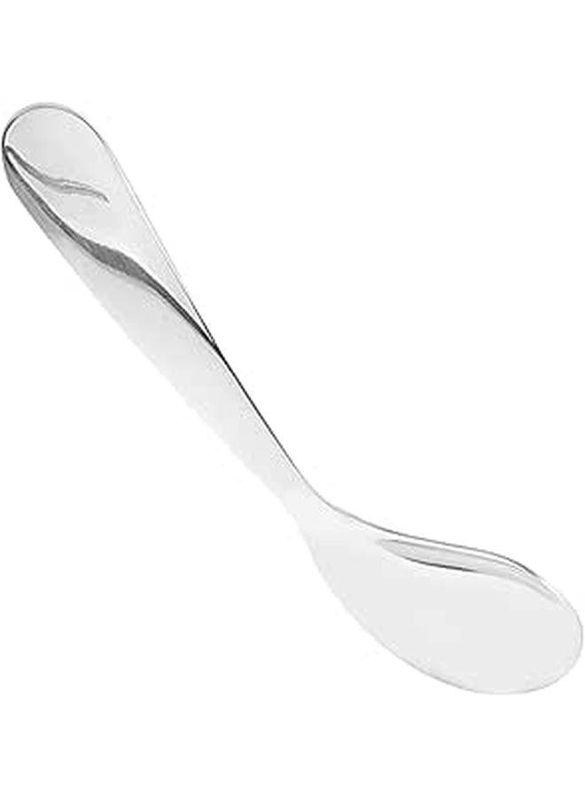 Stainless Steel Tilted Head Feeding Spoon for Babies and Elderly Easy Clean Utensils - Image 1