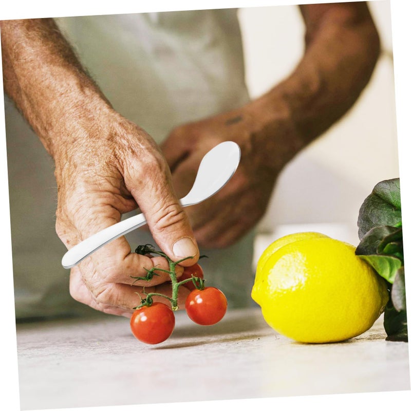 Stainless Steel Tilted Head Feeding Spoon for Babies and Elderly Easy Clean Utensils - Image 5