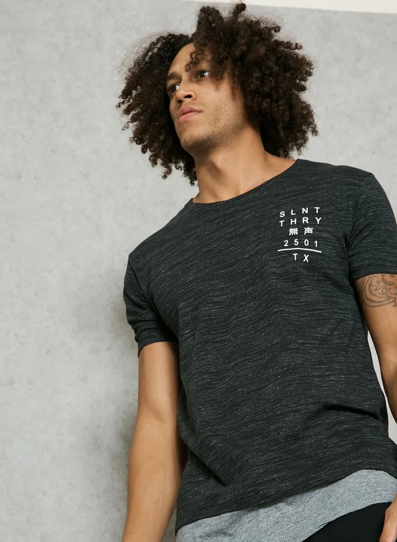 SILENT THEORY Dystopian Printed T-Shirt