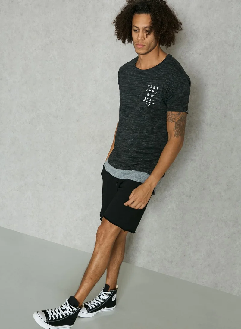 SILENT THEORY Dystopian Printed T-Shirt