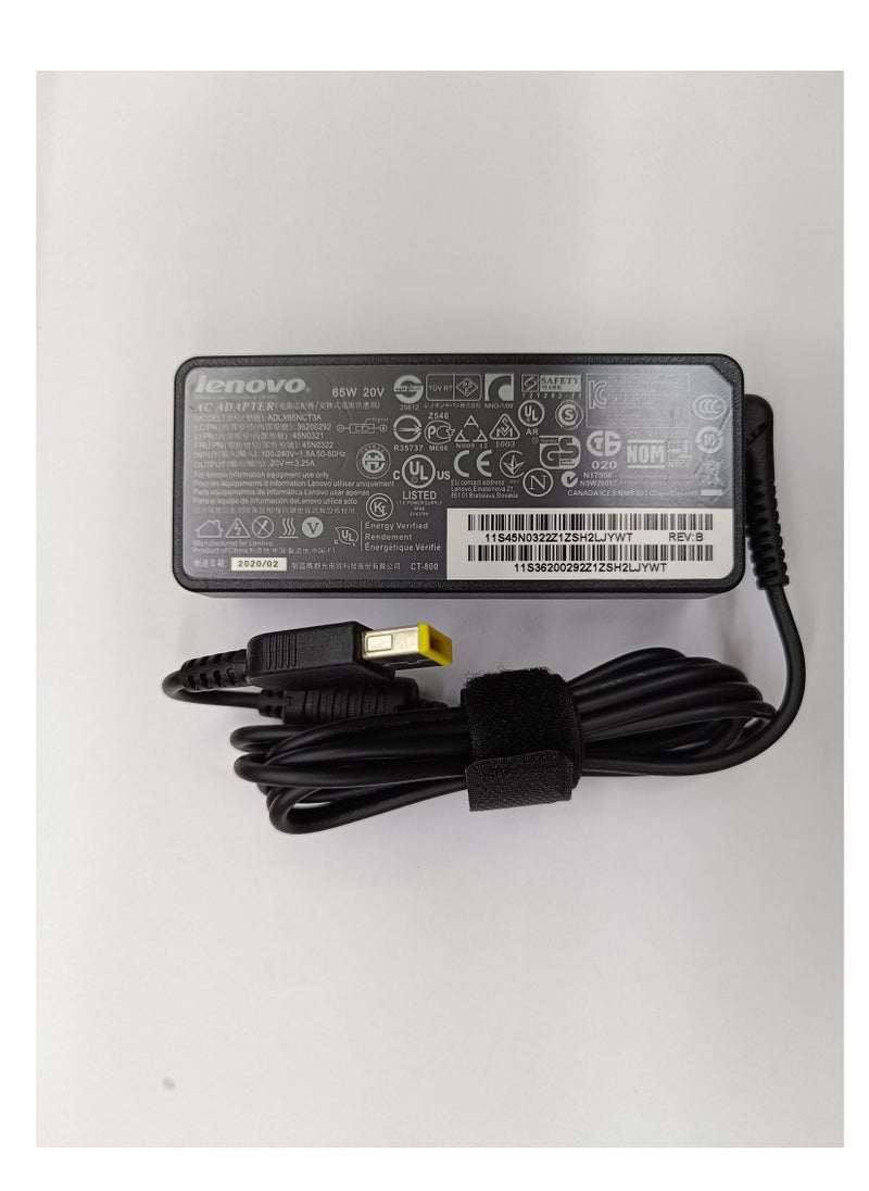 CS 20V 3.25A 65 Watt Ac Adapter With Cord 45N0478 Black  - Image 1