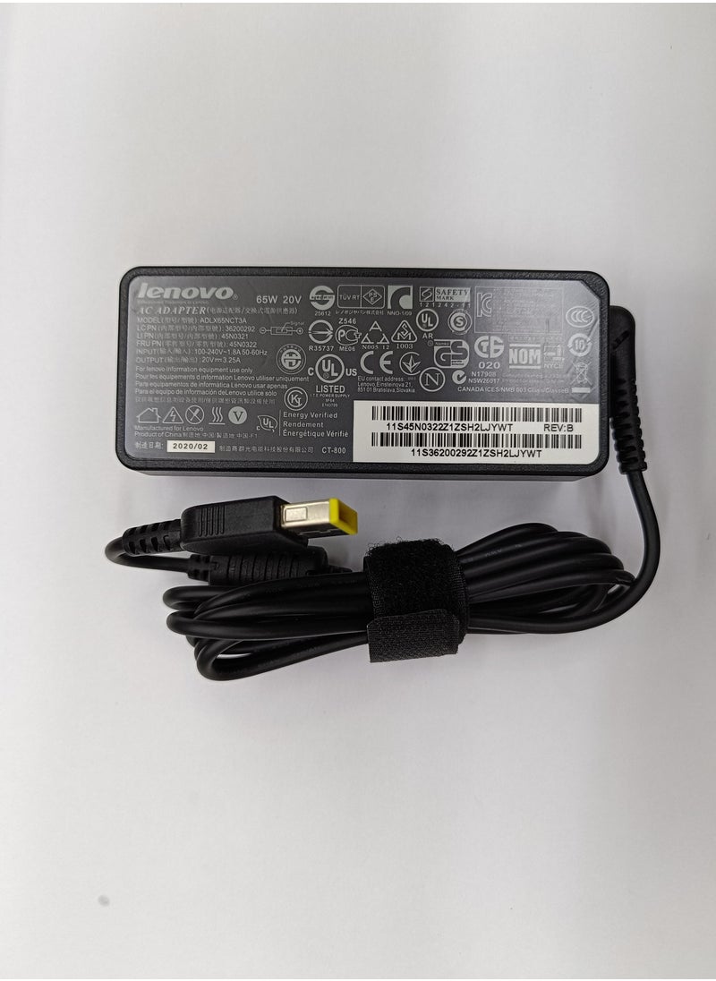 CS 20V 3.25A 65 Watt Ac Adapter With Cord 45N0478 Black  - Image 4