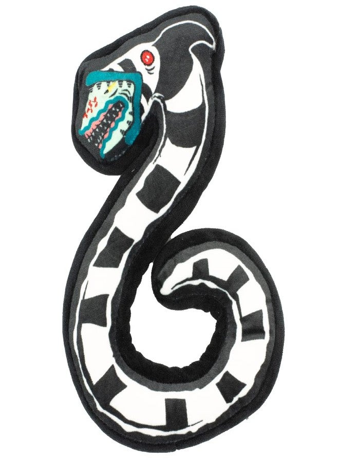Buckle Down Buckle-Down Warner Bros. Horror Movies Squeaky Plush Dog Toy for Large, Medium & Small Dogs, Beetlejuice Sandworm, 1.5" x 5.5" - Image 1