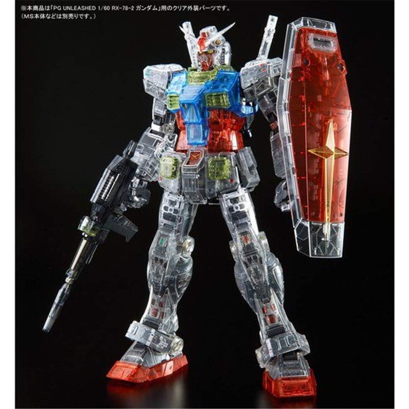 BANDAI SPIRITS مجموعة قطع الجسم الشفافة 1/60 PG Unleashed من Bandai Spirits لـ RX-78-2 غاندام، غير متضمن جسم MS - Image 5