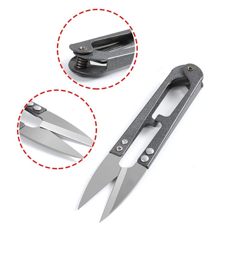Ruwado 3 Pcs Thread Clippers Sewing Scissors 4.2 Inch Cutter Mini Snip Trimming Nipper Handheld Snippers Embroidery Clippers Sewing Scissors for Stitch Art Craft Project Tailor DIY Supplies - Image 2