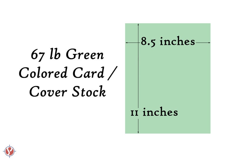 S Superfine Printing Green Pastel Color Card Stock Paper, 67lb Cover Medium Weight Cardstock, for Arts & Crafts, Coloring, Announcements, Stationary Printing at School, Office, Home | 8.5 x 11 | 50 Sheets Per Pack - Image 5