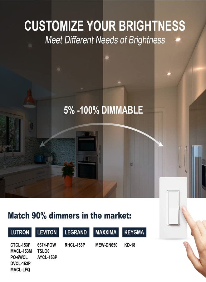 Sublimation 4 Packs 3 Inch Gimbal Led Recessed Light with Junction Box 10w,Waterproof recessed Lights for Shower,3 Colors Adjustable,Suitable for Bathroom,Parlor,Bedroom,Kitchen,Balcony - Image 3