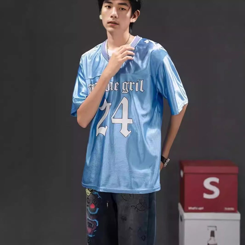 New Short-Sleeved T-Shirt Men'S Summer Korean-Style Trendy Simple Half-Sleeved Top Hong Kong-Style Loose Casual Trendy Brand T-Shirt - Image 4