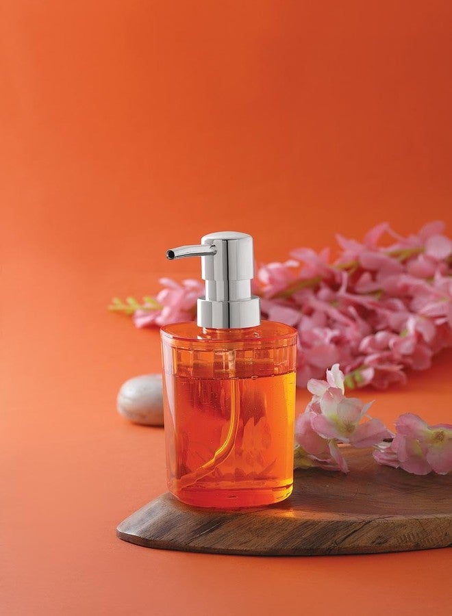 Rabbonix Liquid Dispenser Bottle for Shampoo, Handwash, Bathroom etc | Pack of 01 | Color Orange - Image 2