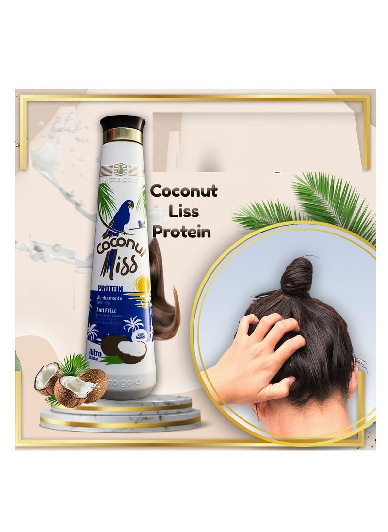 Vitta Gold - coconut liss smoothing protein 1 L - Image 1