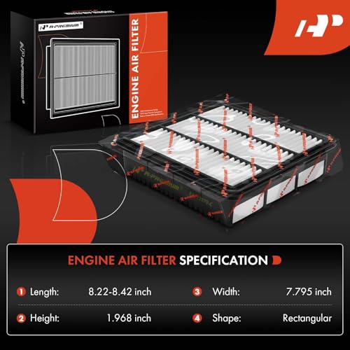 A-Premium Engine Air Filter Compatible with Hyundai Elantra 2021-2023, Elantra N 2022-2023, 1.6L 2.0L Gas, Replace# 28113-AA100, 28113AA100 - Image 2