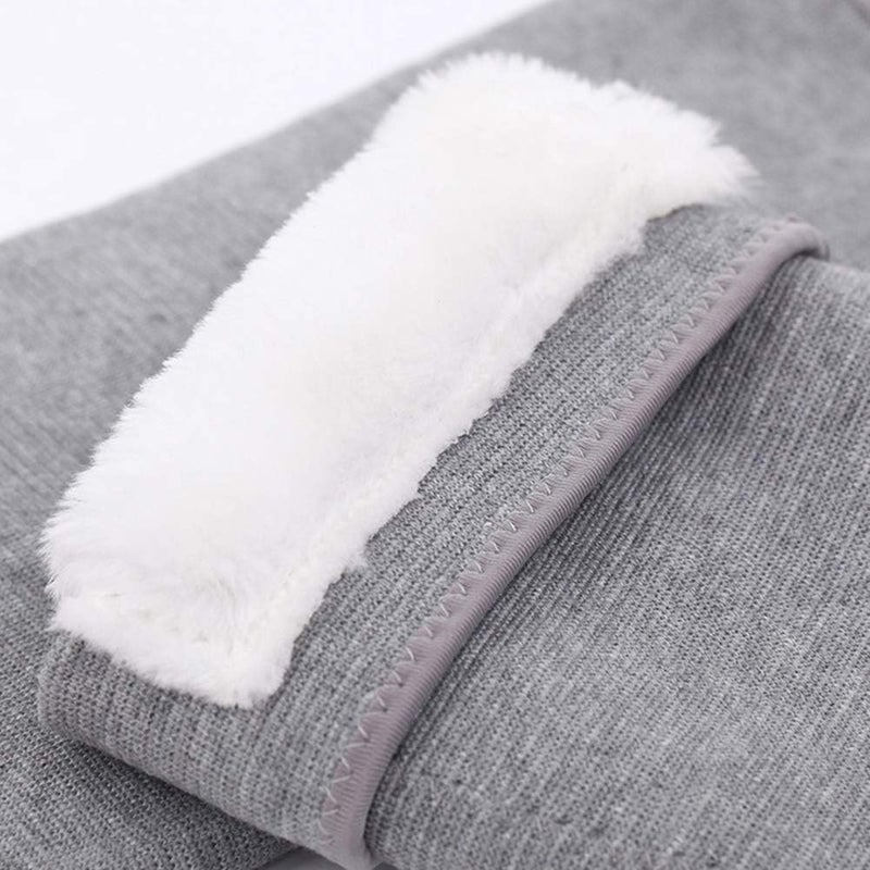 JUMISEE 1 Pair Men Women Warm Fleece Lined Knee Pad Sleeve Leg Warmer Cotton Thermal Knee Support for Arthritis Pain Relief Yoga, XL - Image 5