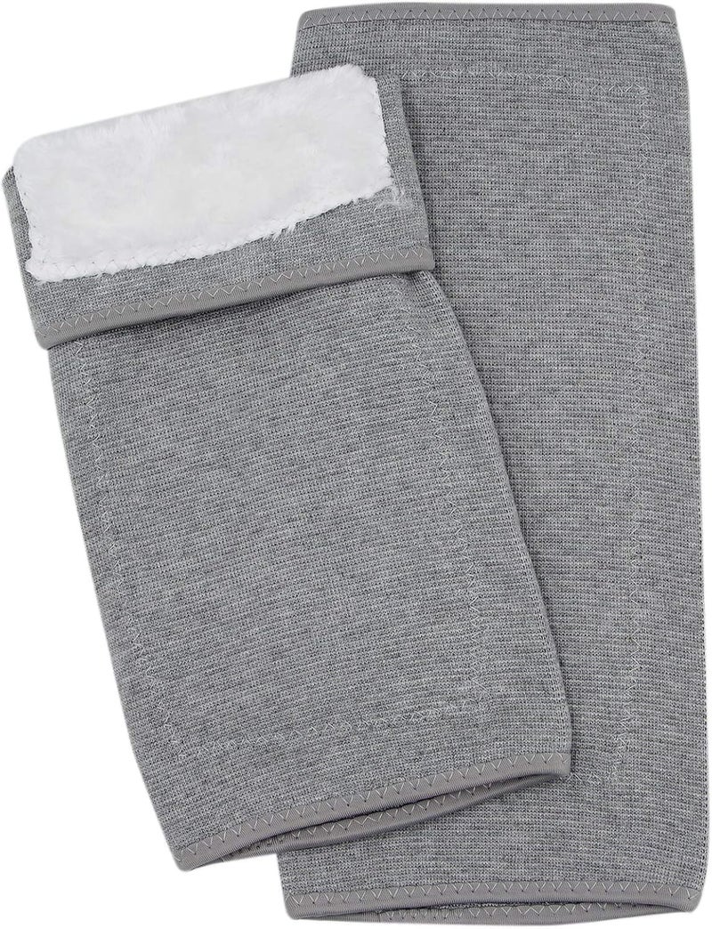 JUMISEE 1 Pair Men Women Warm Fleece Lined Knee Pad Sleeve Leg Warmer Cotton Thermal Knee Support for Arthritis Pain Relief Yoga, XL - Image 3
