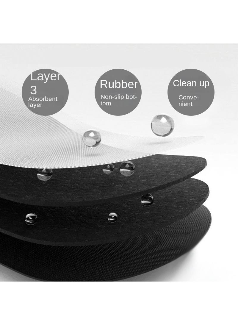 Kitchen drainage mat, countertop diatomaceous mud absorbent mat, tabletop tableware drying mat 40*60cm - Image 3