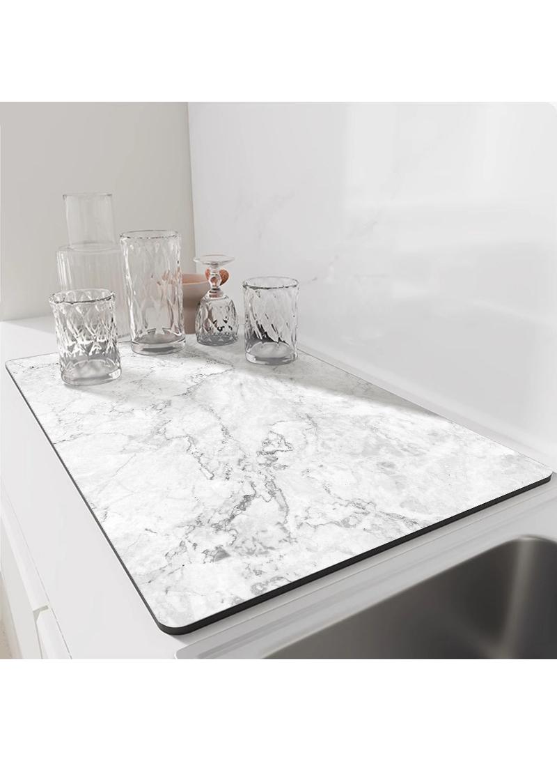 Kitchen drainage mat, countertop diatomaceous mud absorbent mat, tabletop tableware drying mat 40*60cm - Image 2
