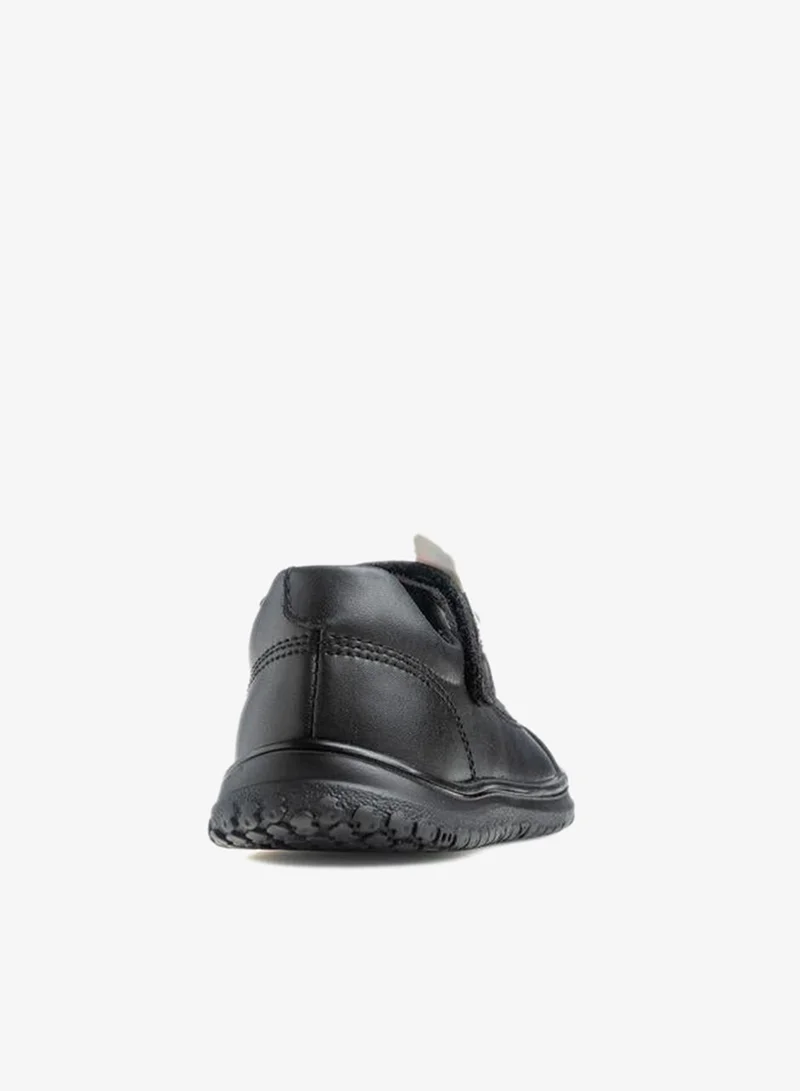 بابلوسكي Girls Applique Hook & Loop School Shoes